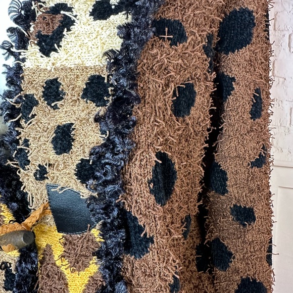 Philip and Jane zebra leopard giraffe cardigan size med - Picture 5 of 7